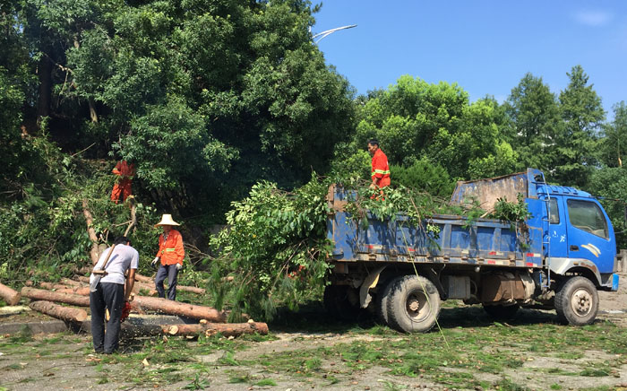 我校积极开展强对流天气突袭应对处置工作